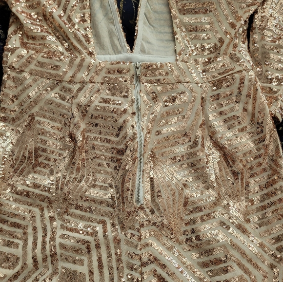 Gold sequin romper size XL - Picture 8 of 9